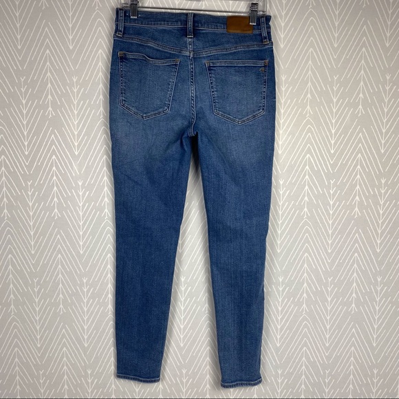 MADEWELL Tall 9” Mid-Rise Skinny Crop Jeans: Button-Front TENCEL Denim Edition - Picture 3 of 9